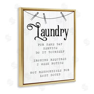 Stupell Studio | Laundry Room Funny Warning