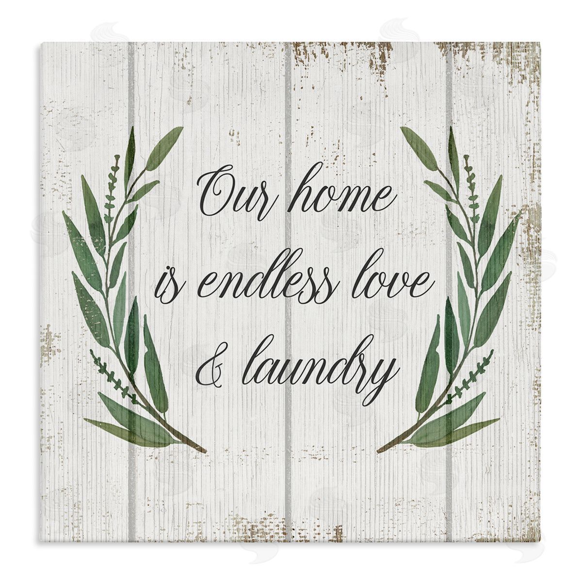 Endless Love and Laundry Canvas Wall Art, Home Decor by Stupell Studio