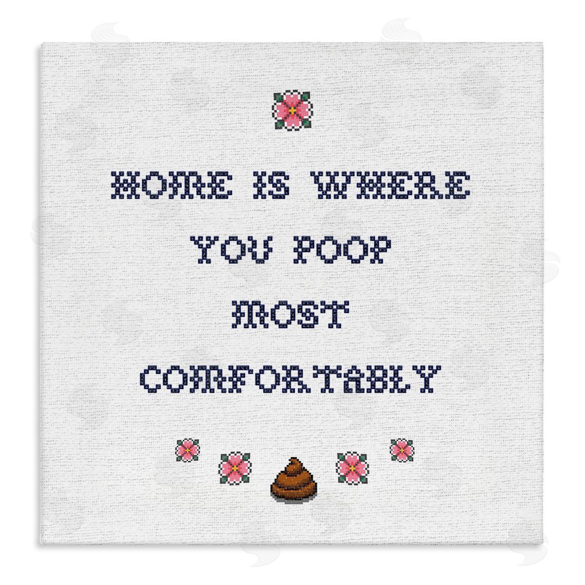 Home Is Where You Poop Canvas Wall Art, Home Decor by Stupell Studio