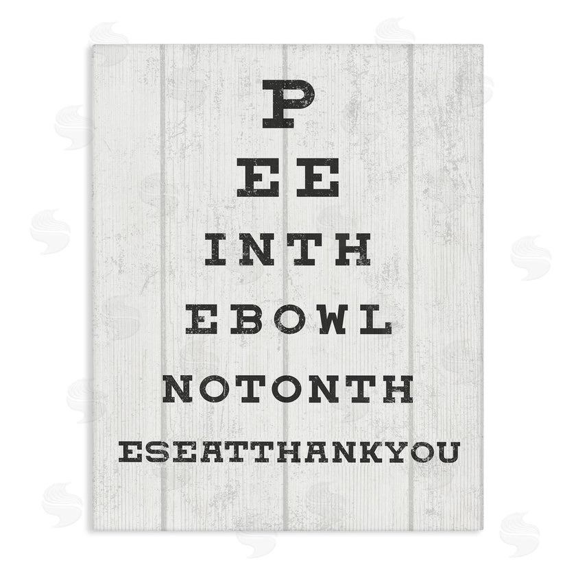 Stupell Studio | Pee in the Bowl Eye Chart