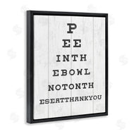 Stupell Studio | Pee in the Bowl Eye Chart