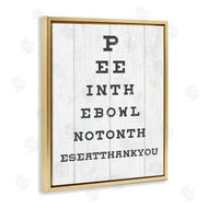 Stupell Studio | Pee in the Bowl Eye Chart