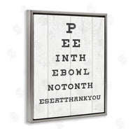 Stupell Studio | Pee in the Bowl Eye Chart