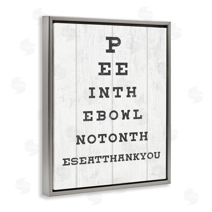 Stupell Studio | Pee in the Bowl Eye Chart