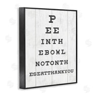 Stupell Studio | Pee in the Bowl Eye Chart