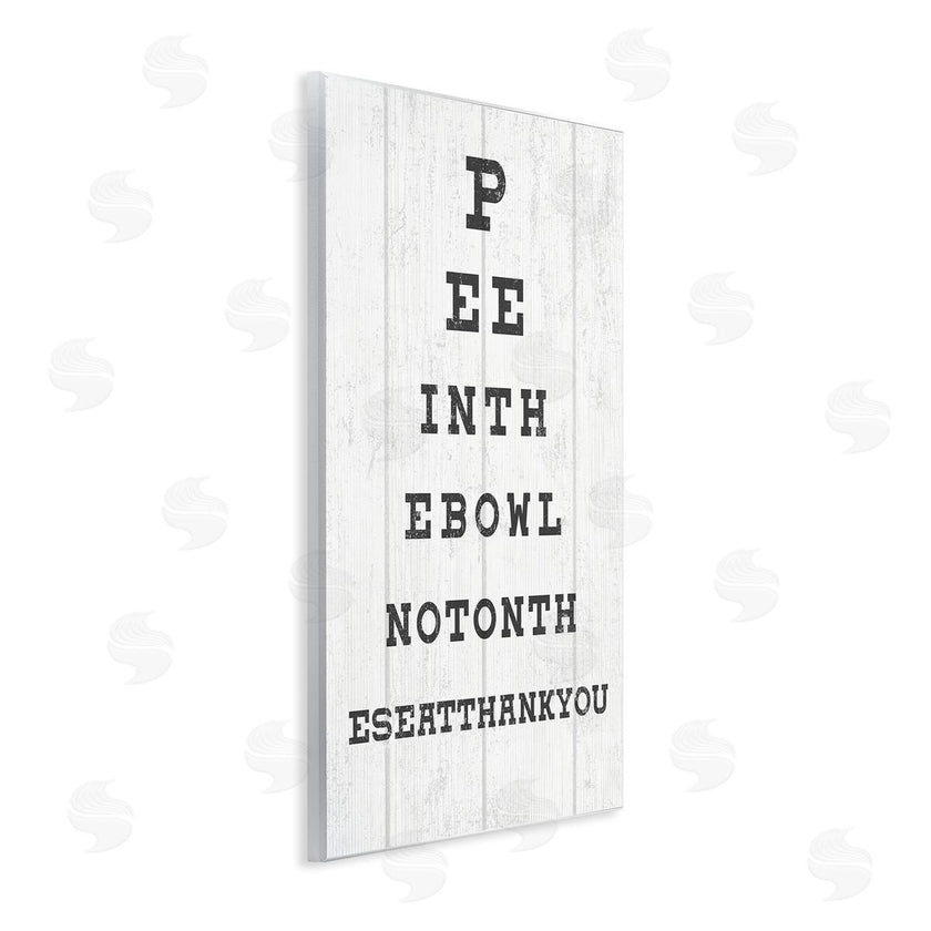 Stupell Studio | Pee in the Bowl Eye Chart