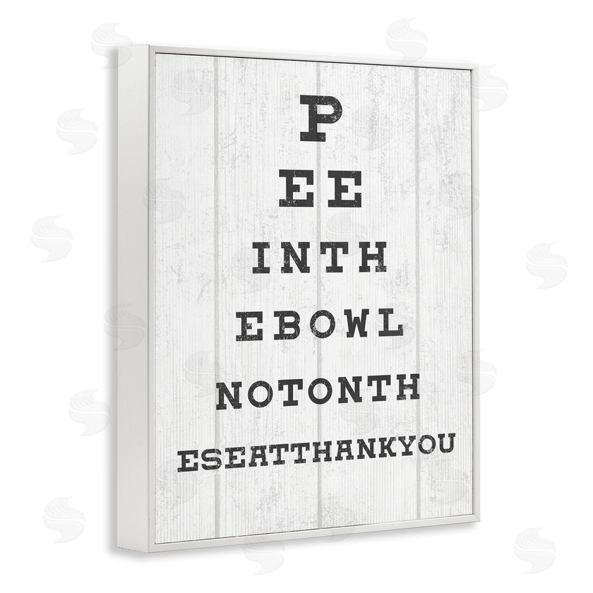 Stupell Studio | Pee in the Bowl Eye Chart