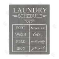 Stupell Studio | Relaxed Laundry Schedule Grey