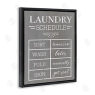 Stupell Studio | Relaxed Laundry Schedule Grey