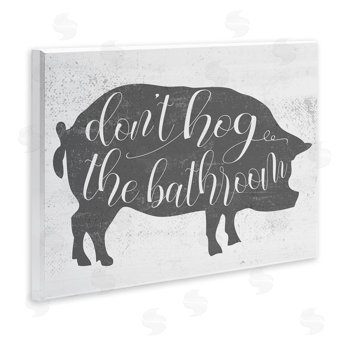 Don't Hog the Bathroom Farmhouse Wood Plaque Wall Art, Home Decor by Stupell Studio