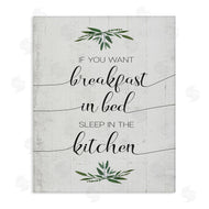 Stupell Studio | Breakfast in Bed Sleep In Kitchen