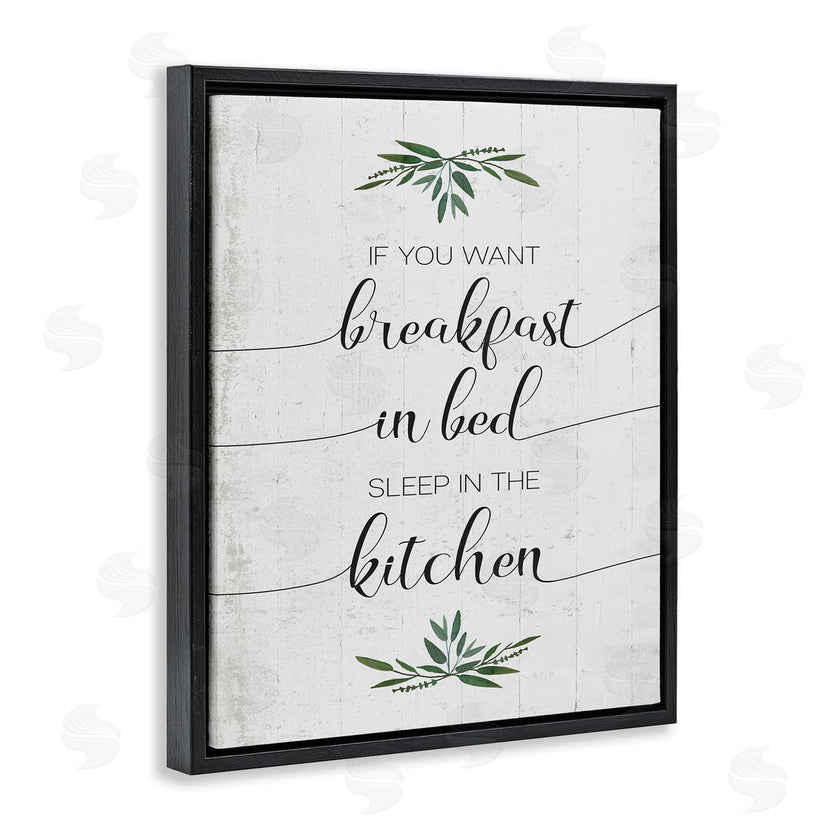 Stupell Studio | Breakfast in Bed Sleep In Kitchen