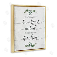 Stupell Studio | Breakfast in Bed Sleep In Kitchen