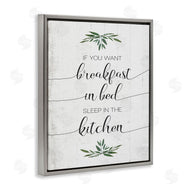 Stupell Studio | Breakfast in Bed Sleep In Kitchen