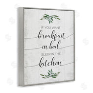 Stupell Studio | Breakfast in Bed Sleep In Kitchen
