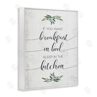 Stupell Studio | Breakfast in Bed Sleep In Kitchen