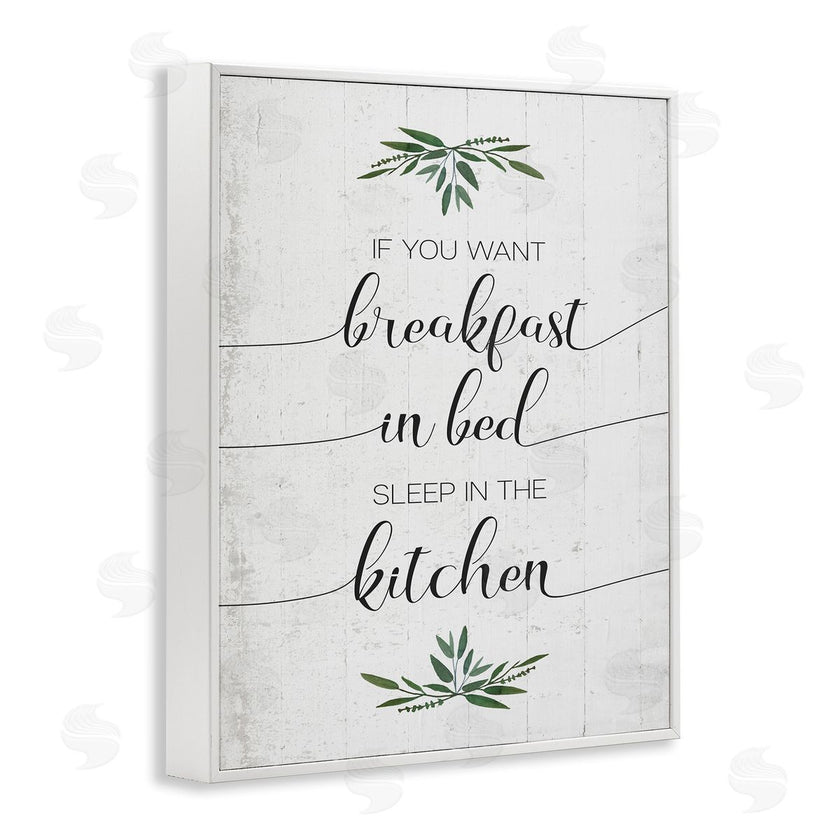 Stupell Studio | Breakfast in Bed Sleep In Kitchen