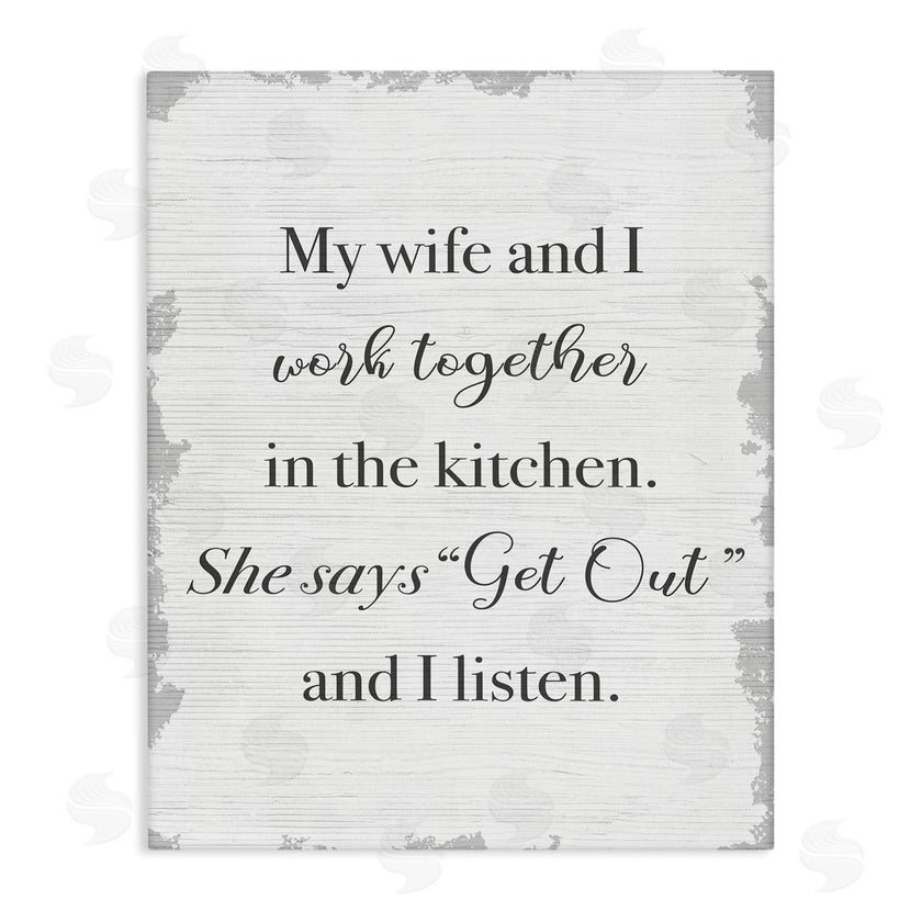 Stupell Studio | Funny Work Together In Kitchen