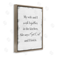 Stupell Studio | Funny Work Together In Kitchen