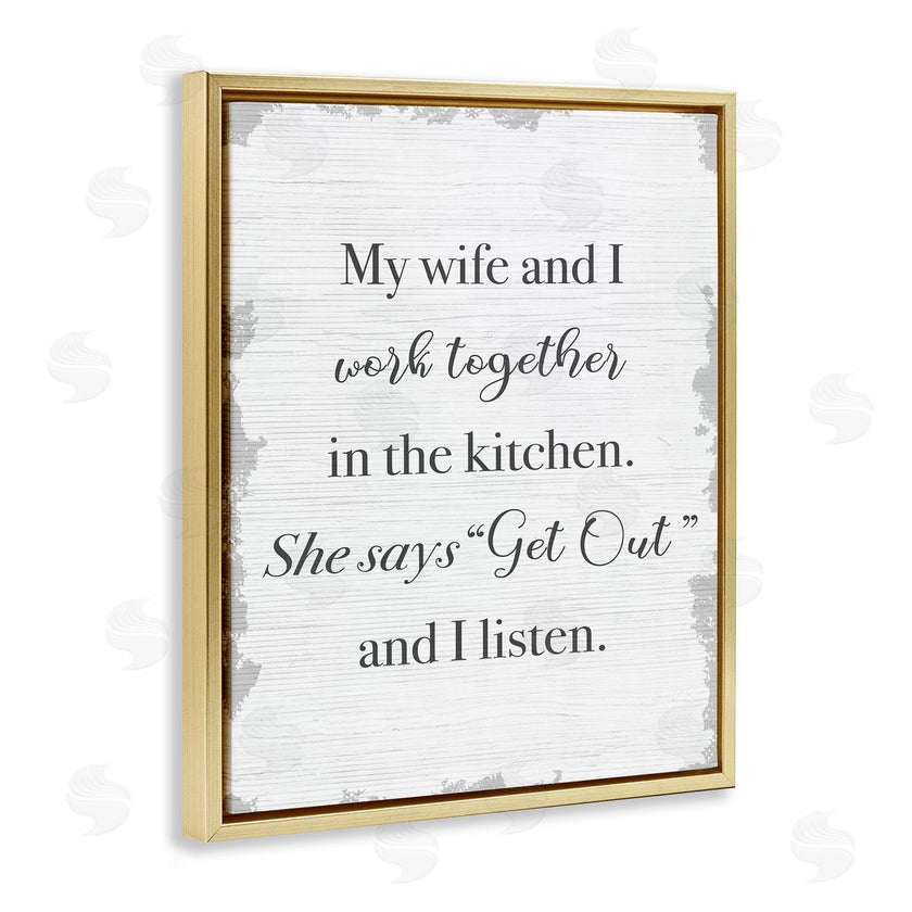 Stupell Studio | Funny Work Together In Kitchen
