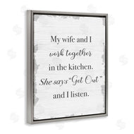 Stupell Studio | Funny Work Together In Kitchen