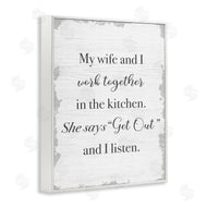 Stupell Studio | Funny Work Together In Kitchen