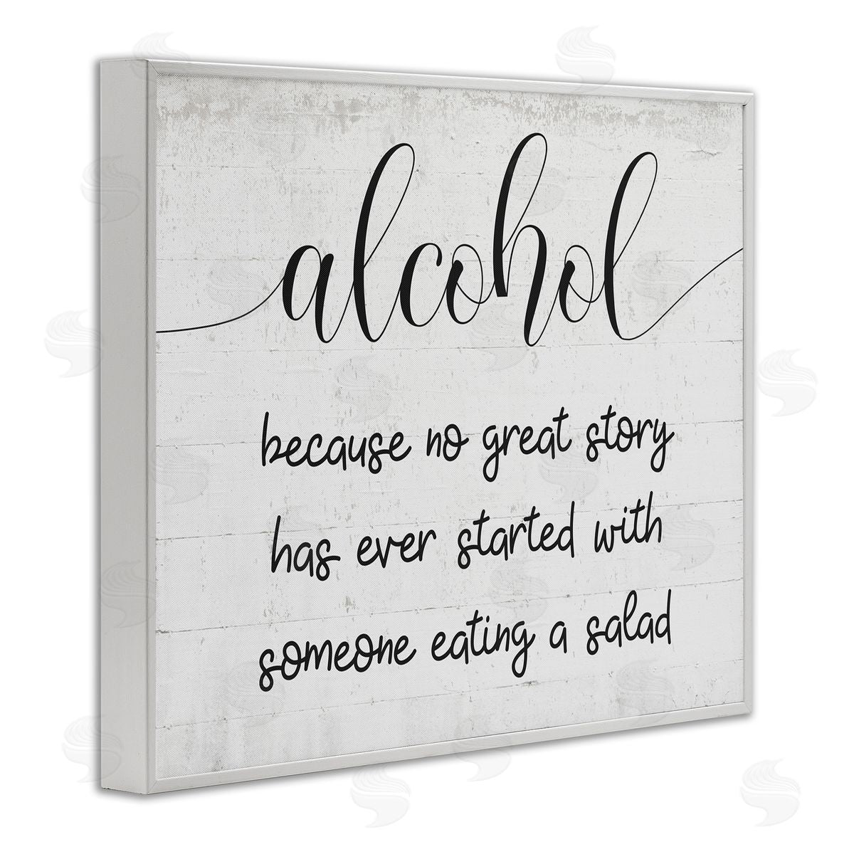 Alcohol for Great Story White Frame Print Wall Art, Home Decor by Stupell Studio