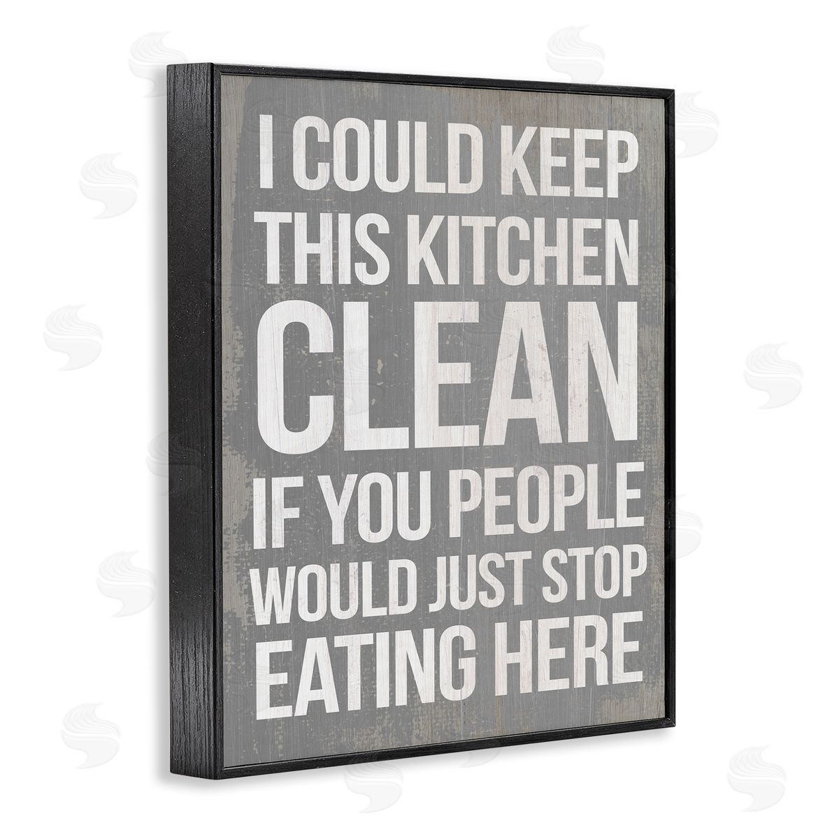 I Could Keep Kitchen Clean Funny Black Frame Print Wall Art, Home Decor by Stupell Studio