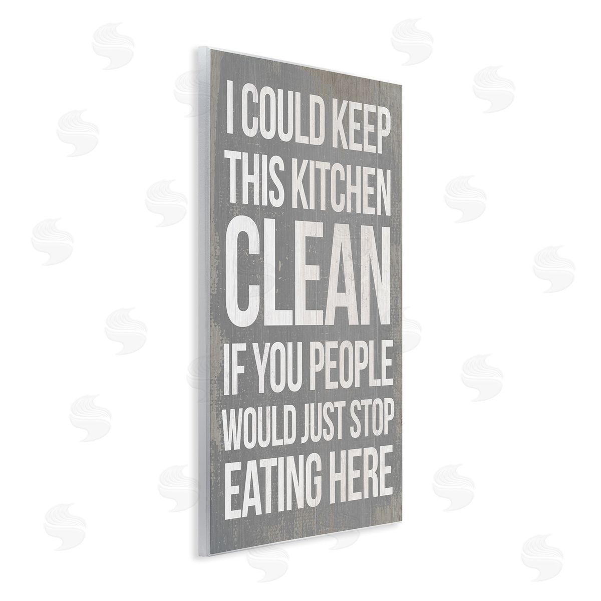 I Could Keep Kitchen Clean Funny Wood Plaque Wall Art, Home Decor by Stupell Studio