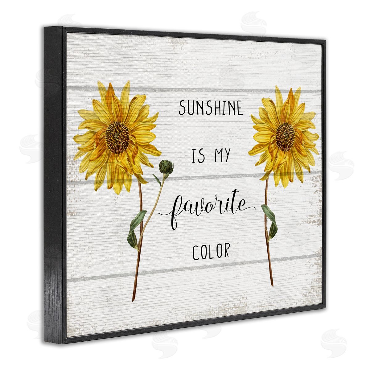 Sunshine is my Favorite Color Black Frame Print Wall Art, Home Decor by Stupell Studio