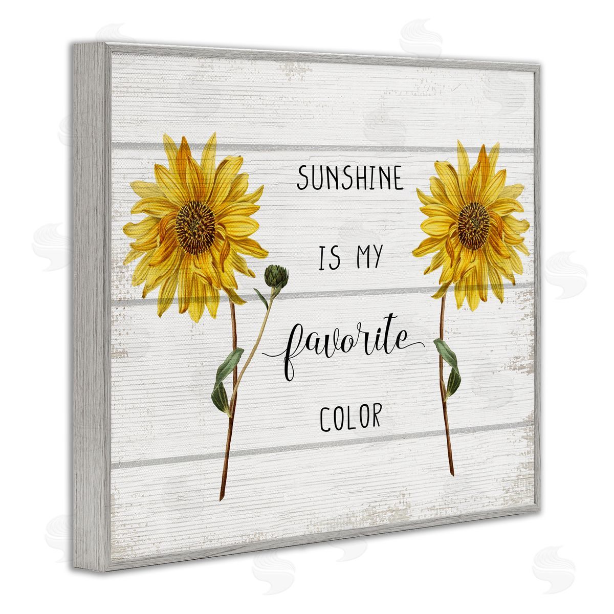 Sunshine is my Favorite Color Grey Frame Print Wall Art, Home Decor by Stupell Studio