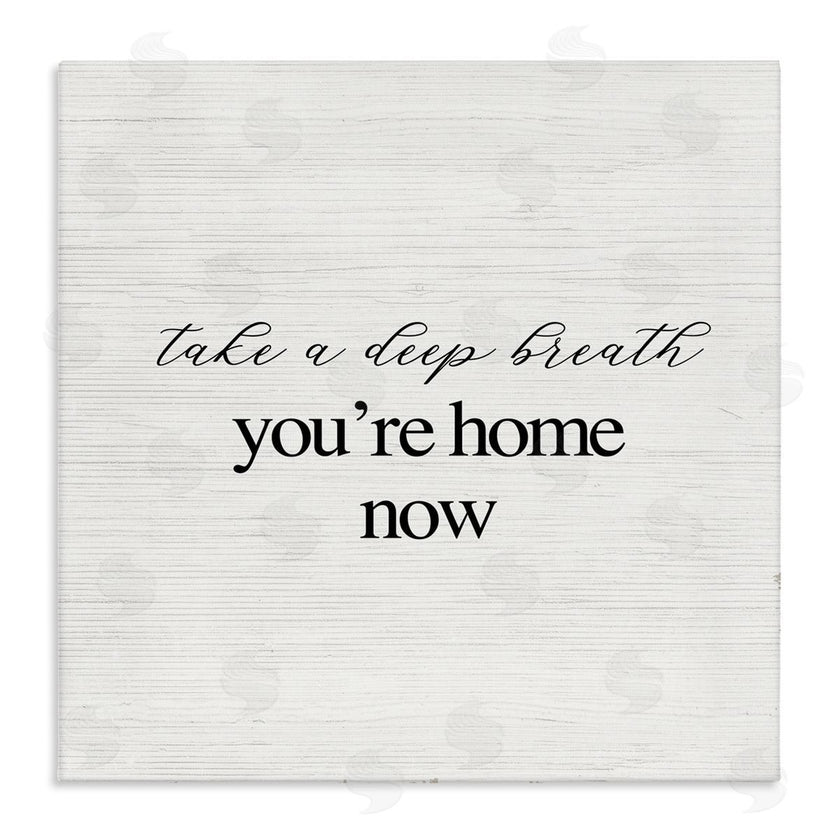 Stupell Studio | Breathe You're Home Now