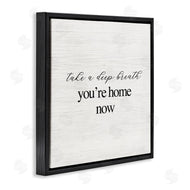 Stupell Studio | Breathe You're Home Now