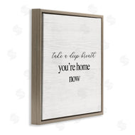 Stupell Studio | Breathe You're Home Now