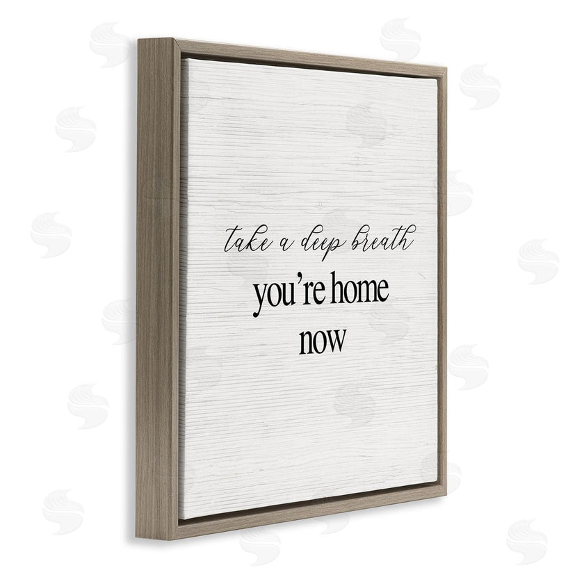 Stupell Studio | Breathe You're Home Now