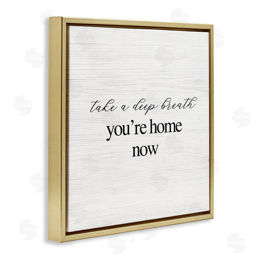 Stupell Studio | Breathe You're Home Now