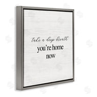 Stupell Studio | Breathe You're Home Now