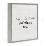 Stupell Studio | Breathe You're Home Now