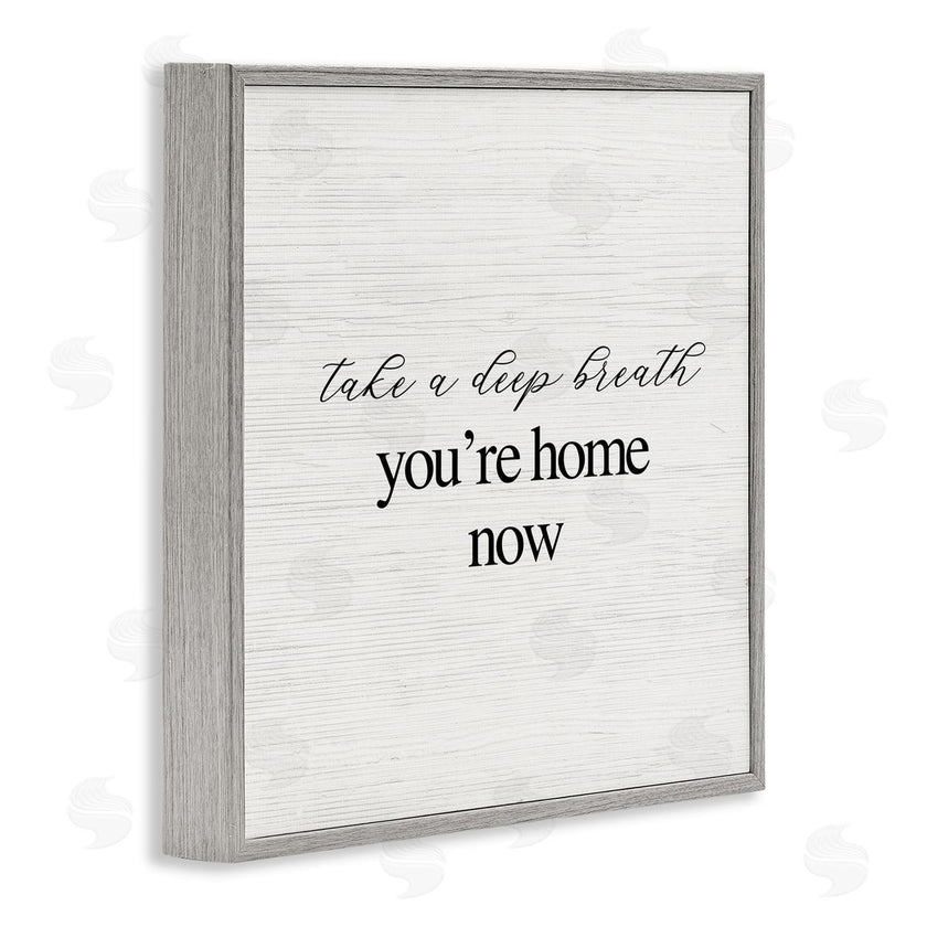 Stupell Studio | Breathe You're Home Now