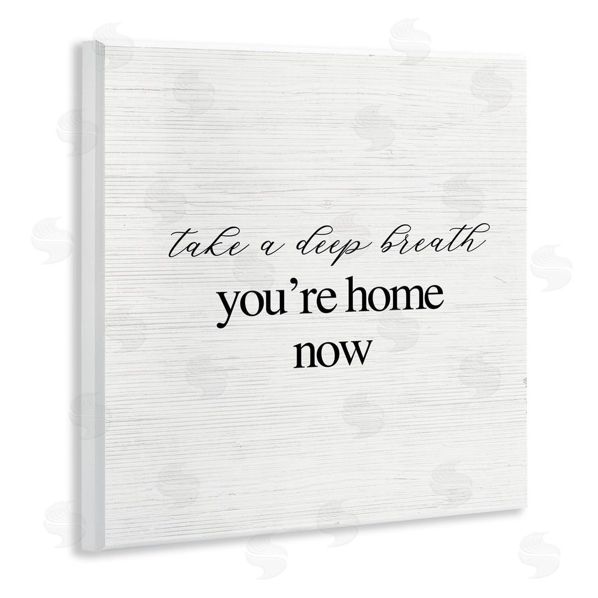 Breathe You're Home Now Wood Plaque Wall Art, Home Decor by Stupell Studio