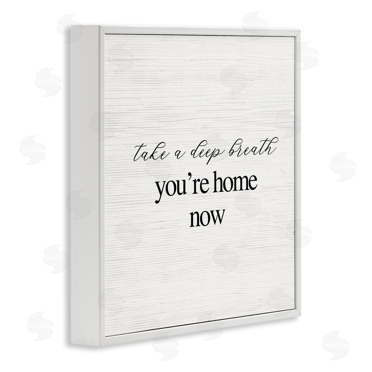 Breathe You're Home Now White Frame Print Wall Art, Home Decor by Stupell Studio