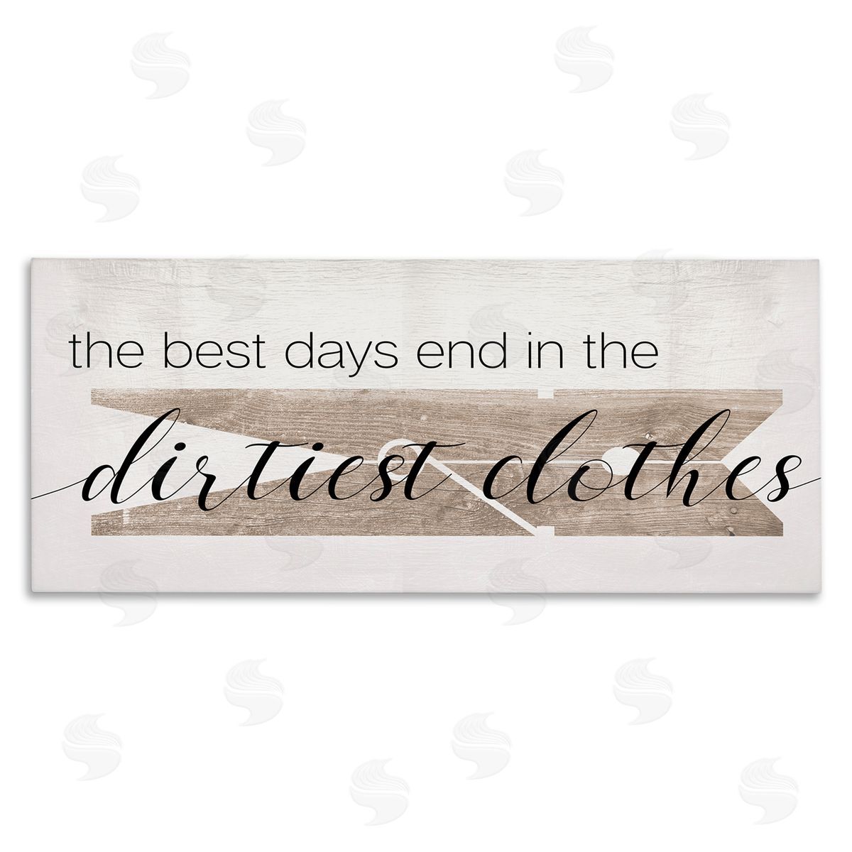 Best Days End in Dirtiest Clothes Canvas Wall Art, Home Decor by Stupell Studio