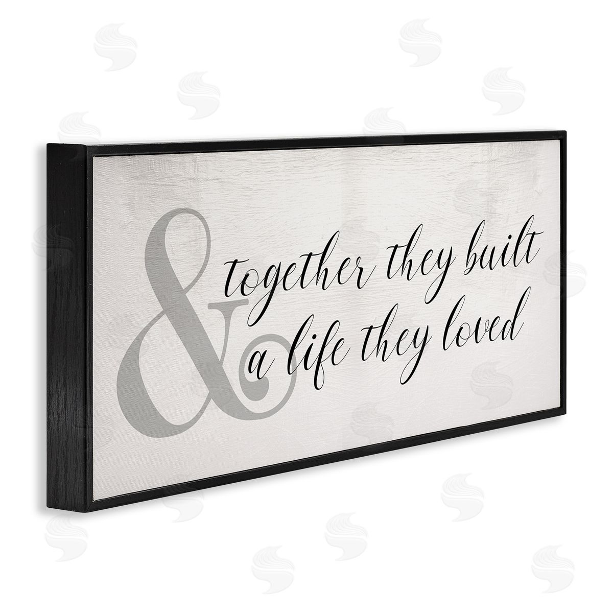 Together Built a Life Loved Black Frame Print Wall Art, Home Decor by Stupell Studio