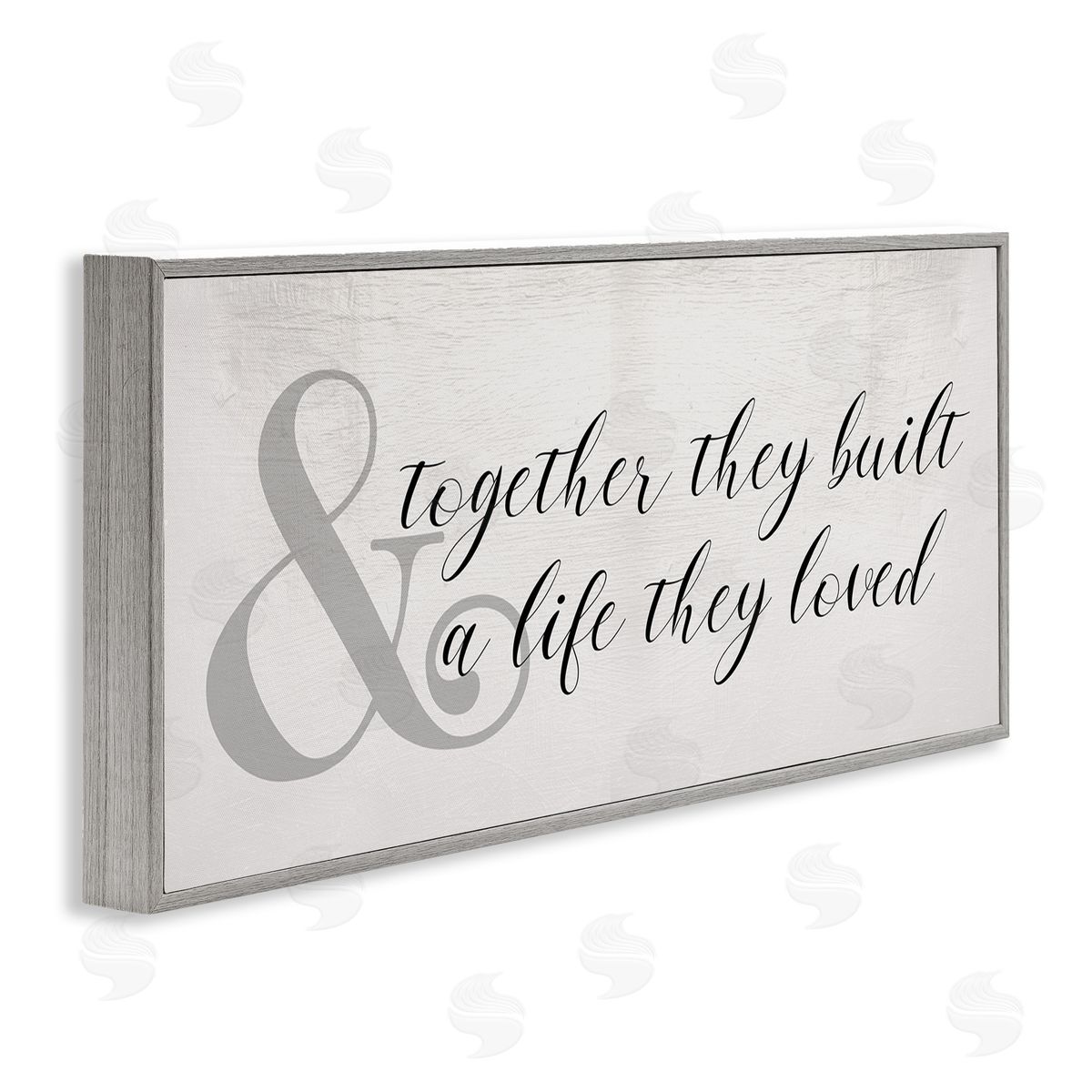 Together Built a Life Loved Grey Frame Print Wall Art, Home Decor by Stupell Studio