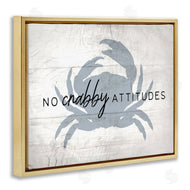 Stupell Studio | No Crabby Attitudes Phrase