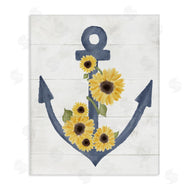 Stupell Studio | Blue Anchor with Sunflowers