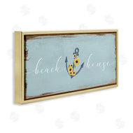 Stupell Studio | Beach House with Floral Anchor