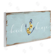 Stupell Studio | Beach House with Floral Anchor
