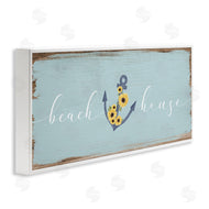 Stupell Studio | Beach House with Floral Anchor