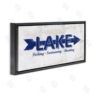 Lauren Rader | Lake Sign Blue Arrow